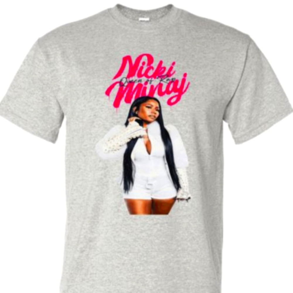 NICKI MINAJ GRAY QUEEN OF RAP SHIRT BRAND NEW